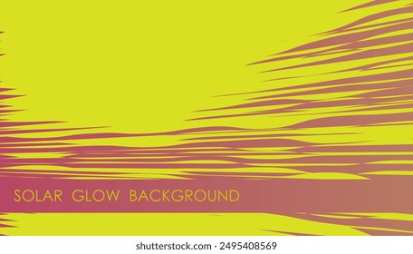 Horizontal solar glow abstract background with hot sunbeam ray, cover, site presentation in HD format. UI template layout for web design of internet products. Vector banner