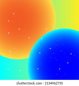 Horizontal space background. Space banner. cosmos. universe.