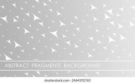 Horizontal sparkle mosaic abstract background with aluminum gradient, cover, site presentation in HD format. UI template layout for web design of internet products. Vector banner