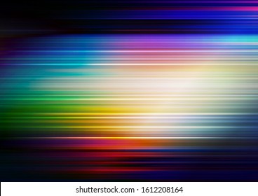 Horizontal speed lines with colorful background. Vector Eps10