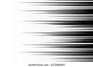 horizontal speed lines on white abstract background. speed light effect. vector illustration . wallpaper for banner business social media advertising. comic backdrop template design.