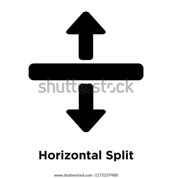 Horizontal Split Icon Vector Isolated On Stock Vector Royalty Free 1175237488 Shutterstock