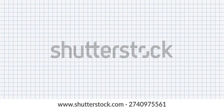 Horizontal square grid lines pattern background. Minimalist geometric box, graph paper, note pad background, and a blueprint. Vector illustration