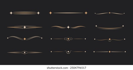 Conjunto de Vector Horizontal del divisor de frontera de la estrella