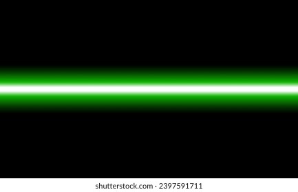 Horizontal Straight Green Ray Background