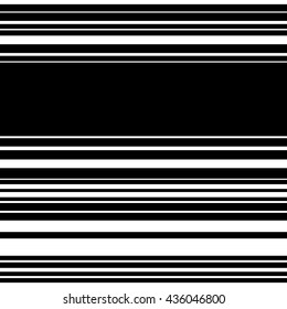 Horizontal straight parallel lines. Abstract monochrome seamlessly repeatable pattern