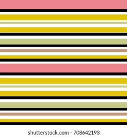 Horizontal strip seamless pattern. Vector background