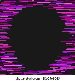 Horizontal stripe background design - blank vector frame graphic