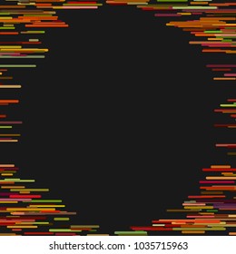 Horizontal stripe design background - blank abstract vector frame graphic