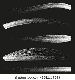 Horizontal stripe motion. Abstract blurred lines. Dynamic speed effect. Vector graphic element.