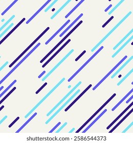 Horizontal stripe pattern with vibrant colours. Ideal for textile prints, wallpapers, and retro-inspired designs. A seamless vector graphic with modern line decoration