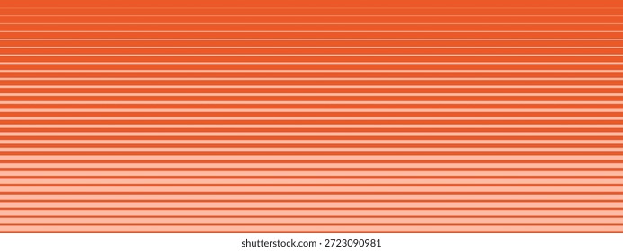 Fondo de degradado de transición de banda Horizontal. Abstractas geométrico BG con líneas paralelas naranjas