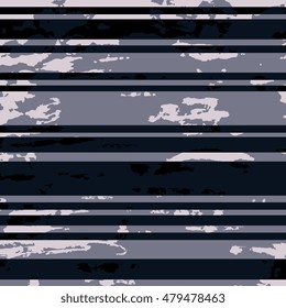  Horizontal striped grunge pattern in black, grey and white tones - 2. Vector illustration
