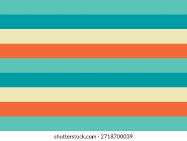 Horizontal patrón de rayas en colores pastel con tonos turquesa y naranja para el fondo decorativo