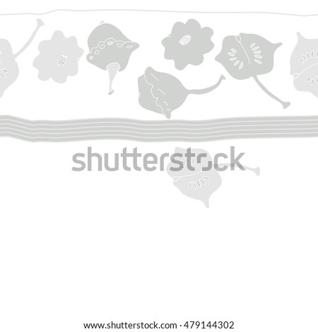 Background with exotic flowers