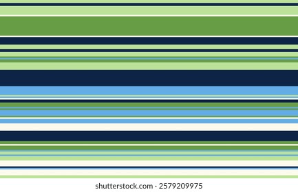 Horizontal stripes in calming blues, greens, and whites create a versatile pattern perfect for website backgrounds, textile designs, or stationery.  Clean, modern aesthetic.