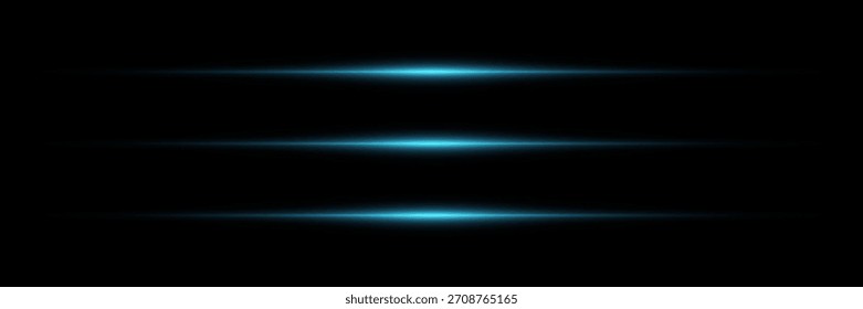 Horizontal stripes of light, line rays effect.