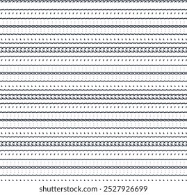 Las franjas Horizontales están compuestas de diferentes partículas Pequeñas.