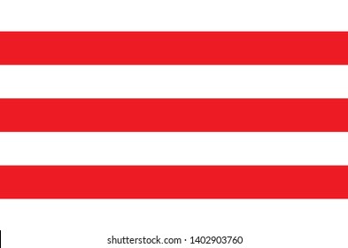 Horizontal stripes pattern.Red and white background.Illustration. - Vector