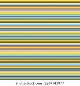 Horizontal Stripes Seamless Pattern - Colorful and bright striped repeating pattern design