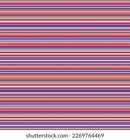 Horizontal Stripes Seamless Pattern - Colorful and bright striped repeating pattern design