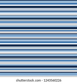 Horizontal Stripes Seamless Pattern - Shades of blue and gray design made for Hanukkah