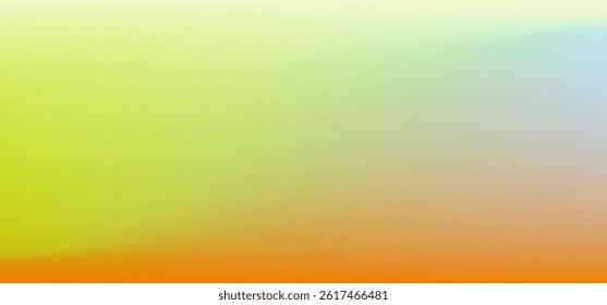 Horizontal Summer gradient background in peach, blue, yellows and orange color abstract mix. Vector.