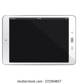 Horizontal Tablet Computer Vector illustration 