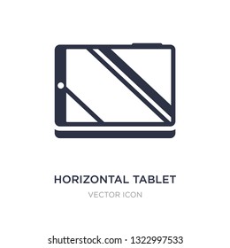 horizontal tablet icon on white background. Simple element illustration from Technology concept. horizontal tablet sign icon symbol design.
