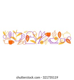Horizontal tea ornament