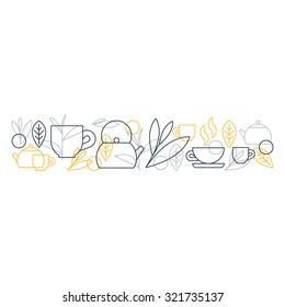 Horizontal tea ornament