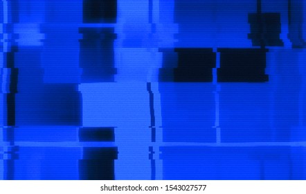 Horizontal television distortion. Background pixel glitch texture. Vector illustration.