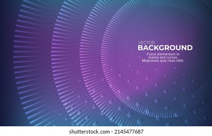 Horizontal template background with light gradient halftone lines, dots and circle for glowing-theme poster, digital business banner, official invitation, data hd page cover and brochure. EPS10 vector