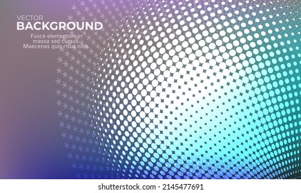 Horizontal template background with light gradient halftone lines, dots and circle for glowing-theme poster, digital business banner, official invitation, data hd page cover and brochure. EPS10 vector