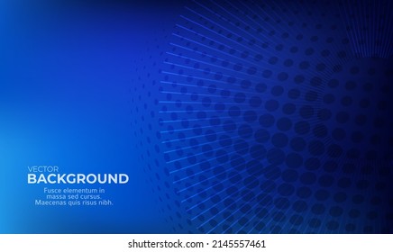 Horizontal template background with light gradient halftone lines, dots and circle for glowing-theme poster, digital business banner, official invitation, data hd page cover and brochure. EPS10 vector