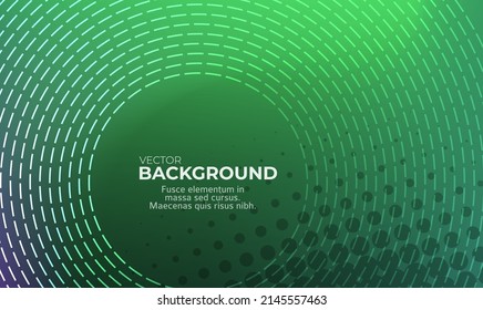 Horizontal template background with light gradient halftone lines, dots and circle for glowing-theme poster, digital business banner, official invitation, data hd page cover and brochure. EPS10 vector