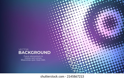 Horizontal template background with light gradient halftone lines, dots and circle for glowing-theme poster, digital business banner, official invitation, data hd page cover and brochure. EPS10 vector