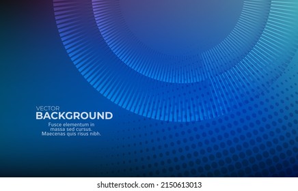 Horizontal template background with light gradient halftone lines, dots and circle for glowing-theme poster, digital business banner, official invitation, data hd page cover and brochure. EPS10 vector