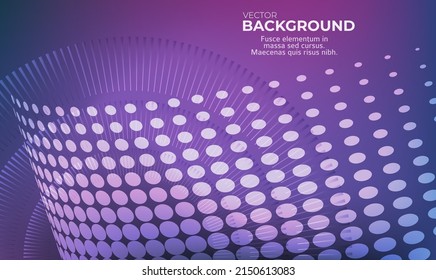 Horizontal template background with light gradient halftone lines, dots and circle for glowing-theme poster, digital business banner, official invitation, data hd page cover and brochure. EPS10 vector