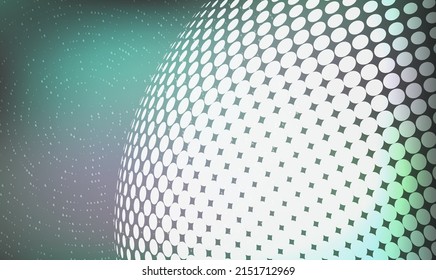 Horizontal template background with light gradient halftone lines, dots and circle for glowing-theme poster, digital business banner, official invitation, data hd page cover and brochure. EPS10 vector
