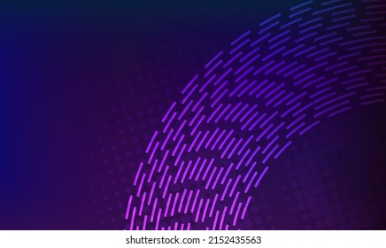 Horizontal template background with light gradient halftone lines, dots and circle for glowing-theme poster, digital business banner, official invitation, data hd page cover and brochure. EPS10 vector