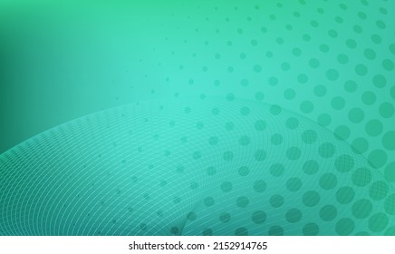 Horizontal template background with light gradient halftone lines, dots and circle for glowing-theme poster, digital business banner, official invitation, data hd page cover and brochure. EPS10 vector