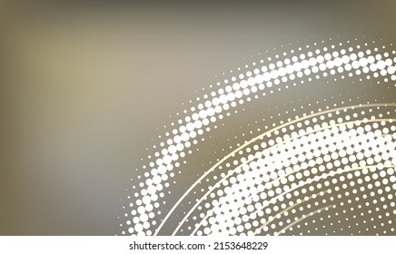 Horizontal template background with light gradient halftone lines, dots and circle for glowing-theme poster, digital business banner, official invitation, data hd page cover and brochure. EPS10 vector