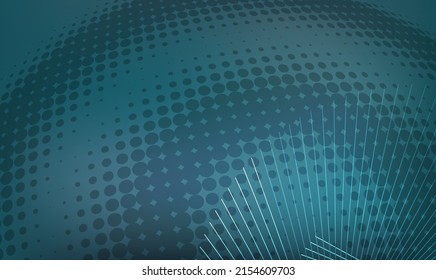 Horizontal template background with light gradient halftone lines, dots and circle for glowing-theme poster, digital business banner, official invitation, data hd page cover and brochure. EPS10 vector