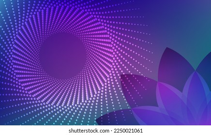 Horizontal template background with light gradient halftone lines, dots and circle for glowing-theme poster, digital business banner, official invitation, hd poverpoint presentation. EPS10 vector