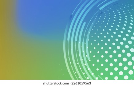 Horizontal template background with light gradient halftone lines, dots and circle for glowing-theme poster, digital business banner, official invitation, hd poverpoint presentation. EPS10 vector
