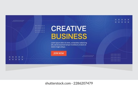 Horizontal template banner for business marketing or website banner