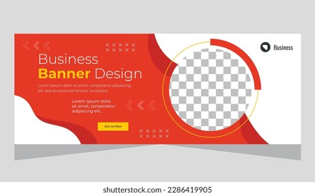 Horizontal template banner for business marketing or website banner