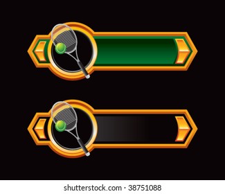 horizontal tennis racket banners