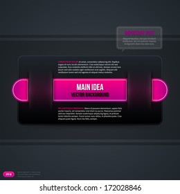 Horizontal text background. EPS10.